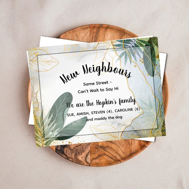 Personalised New Neighbour Introduction Card – Mee (Creator Uploaded)