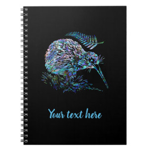 PERSONALISED NEW ZEALAND KIWI PAUA NOTEBOOK