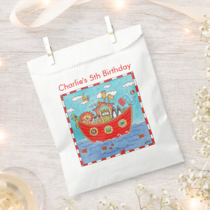 Personalised Noah's Ark Birthday Favour Bag