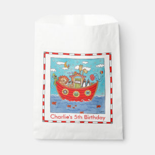 Personalised Noah's Ark Birthday Favour Bag
