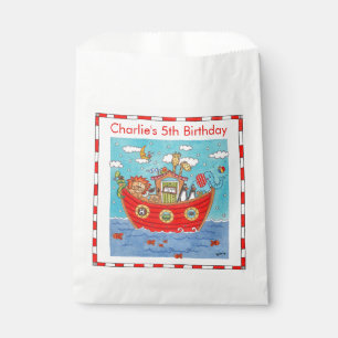 Personalised Noah's Ark Birthday Favour Bag