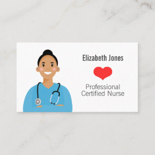 Personalised Nurse Avatar Business Card