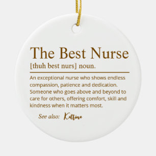 Personalised Nurse Thank You Ornament – The Best