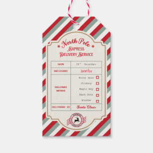 Personalised Official North Pole Santa Gift Tags