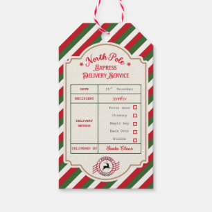 Personalised Official North Pole Santa Gift Tags