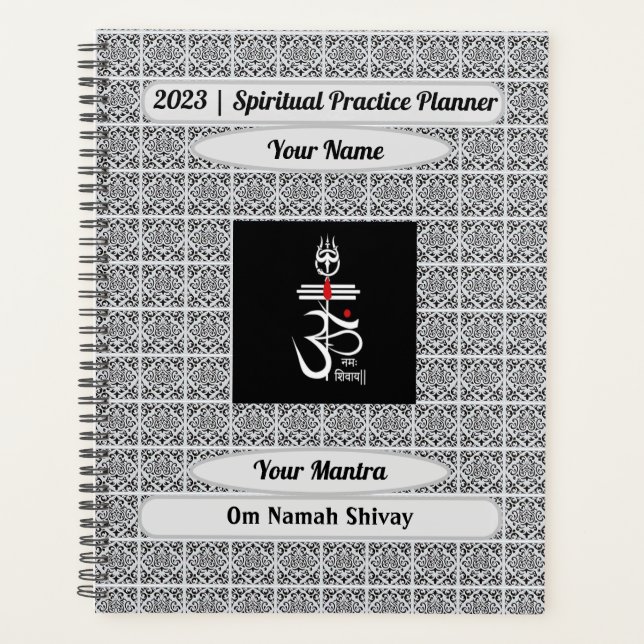 Personalised Om Namah Shivay Planner (Front)