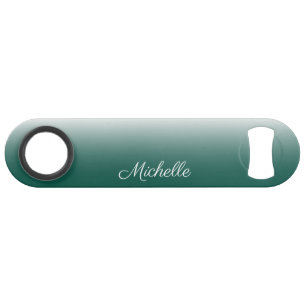 Personalised ombre gradient green bar key
