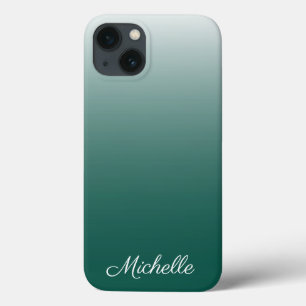 Personalised ombre gradient green Case-Mate iPhone 13 Case