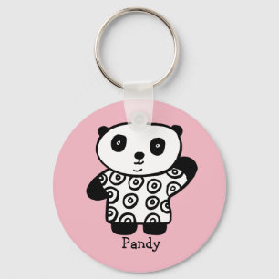 Personalised Pandy the Panda Keychain