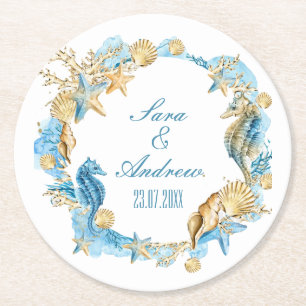Personalised Paper Coasters - Sealife
