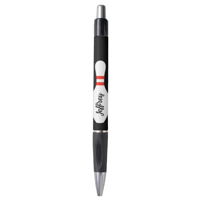 Personalised pen bowling Birthday party favour (Front Vertical)