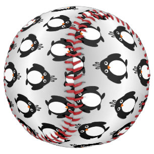 Personalised Penguin Design Softball