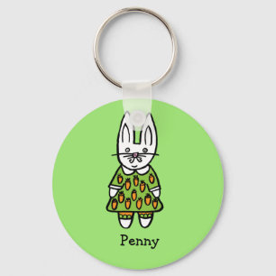 Personalised Penny the Rabbit Keychain