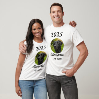 Personalised Pet lover 2025 Memories photo T-Shirt
