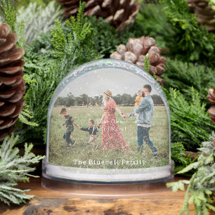 Personalised Photo and Text Snow Globe.