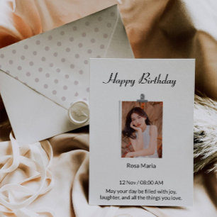 Personalised Photo Birthday Card