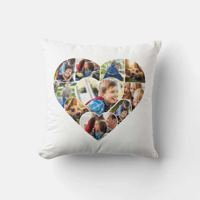 Personalised Photo Collage Cushion Gift (Front)