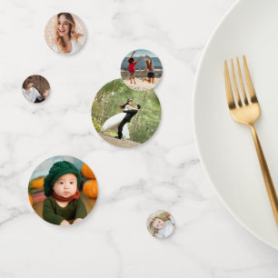 Personalised Photo Confetti for table decoration