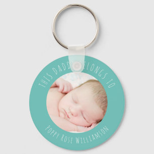 Personalised Photo This Daddy Belongs To  Key Ring