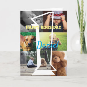 Personalised Photo Upload 1st Birthday Card