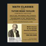 Personalised Photograph, Math Classes Advertising Flyer<br><div class="desc">Personalised Photograph,  Math Classes Advertising Flyers By The Business Card Store.</div>