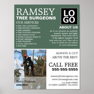 Personalised Photograph - Tree Surgeon - Arborist Poster