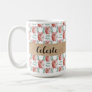 Personalised Pig Mug – Cute Farm Animal Gift Cup