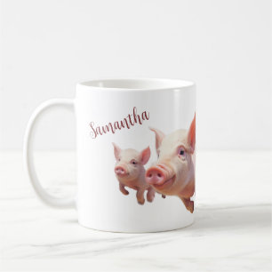 Personalised pigs mug