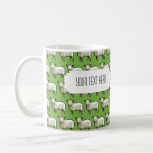 Personalised Pixel Sheep Mug