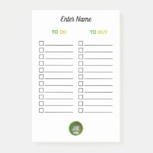 Personalised Post-it Notes To Do To Buy JK 2025