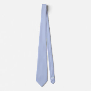 Personalised Powder Blue Wedding Groom  Tie
