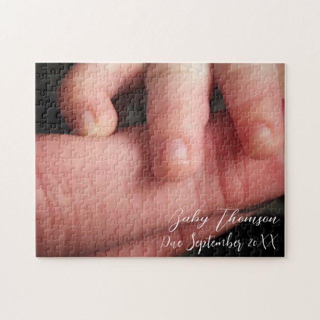 Personalised Pregnancy Announcement  Jigsaw Puzzle (Horizontal)