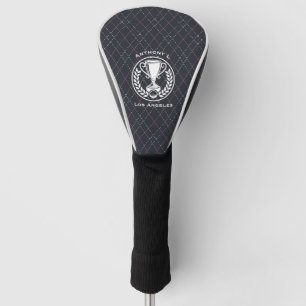 Personalised Preppy Argyle Golf Driver Head Cover