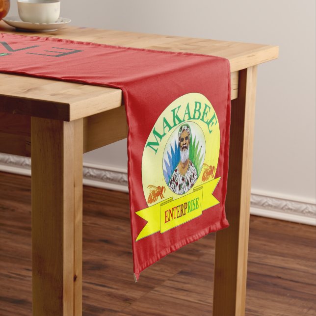Personalised Printed  Short Table Runner (In Situ)