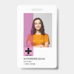 Personalised Professional Employee Logo & Photo Badge