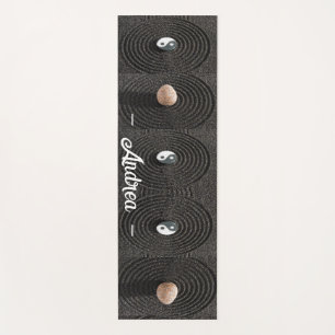 personalised psychedelic serene modern sea stone  yoga mat