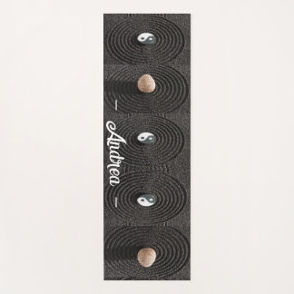personalised psychedelic serene modern sea stone  yoga mat