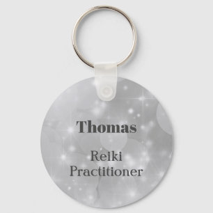 Personalised Reiki Practitioner design Keychain