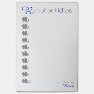 Personalised "RElephant" Creative Ideas Elephant Post-it Notes