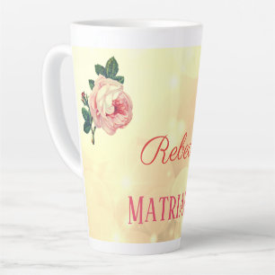Personalised Roses Matriarch Mother Latte Mug