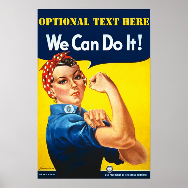 Personalised Rosie The Riveter Poster (Front)