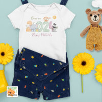 personalised safari baby gift born in 2024