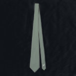 Personalised Sage Botanical Leaf Wedding Groom Tie<br><div class="desc">If you're looking for a wedding tie that is both modern and minimalist, our Baltic Sea neck tie design is the perfect choice ©️2023 and matches the Wedding Suite of the same name in our Store - The back of the tie is personalized with the groom's initials, you can remove...</div>
