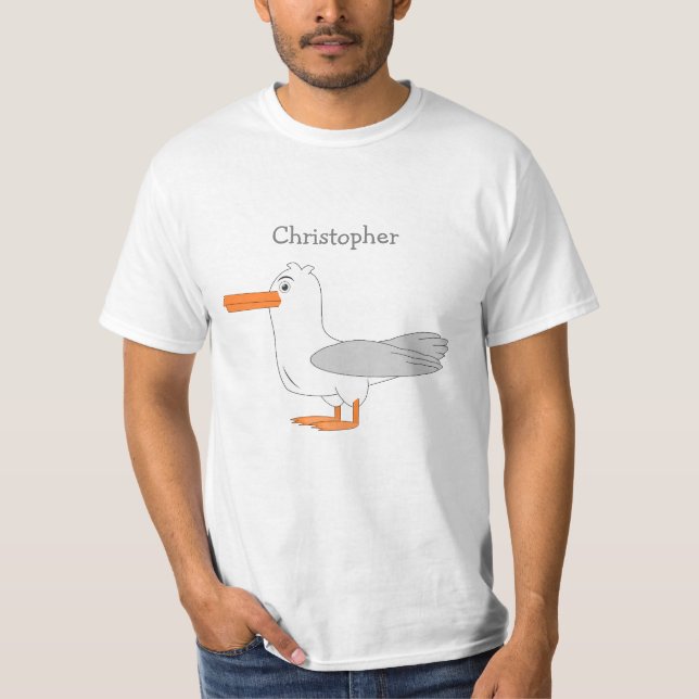 Personalised Seagull T-Shirt (Front)
