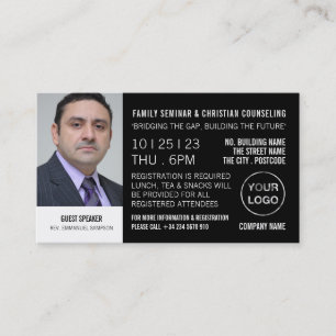 Personalised Seminar/Conference Ticket Invitation
