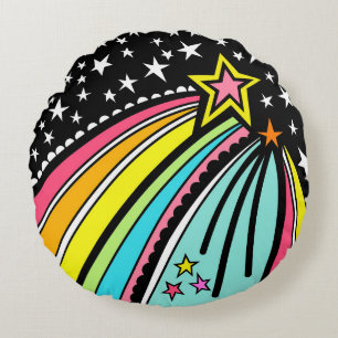 Personalised Shooting Star Round cushion