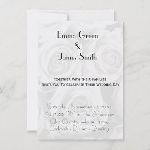 Personalised Simple Elegant Wedding Invitation