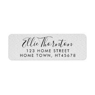 Personalised Simple Shabby Chic Return Address