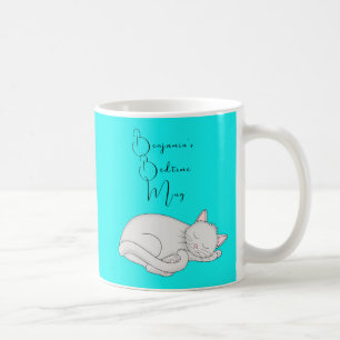 Personalised Sleeping Cat Bedtime Mug