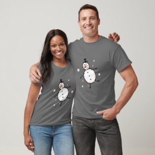 Personalised Snowman Christmas T-Shirt